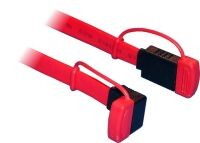 Goobay SATA kabel 0,5m Röd vinklad