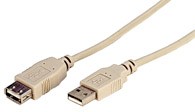 Goobay USB 2.0 A/A förlängning 2,5m Grå