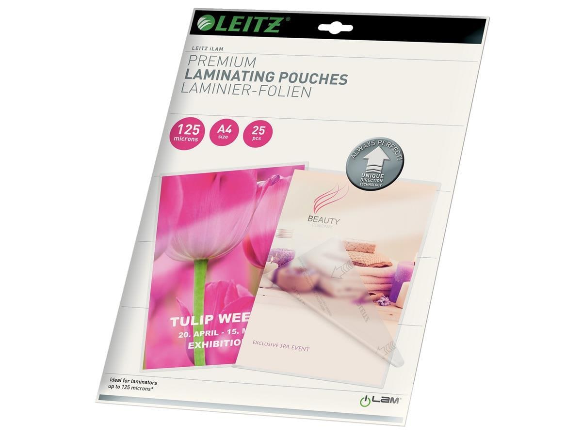 Leitz lamineringsficka UDT A4 125microns - 25st