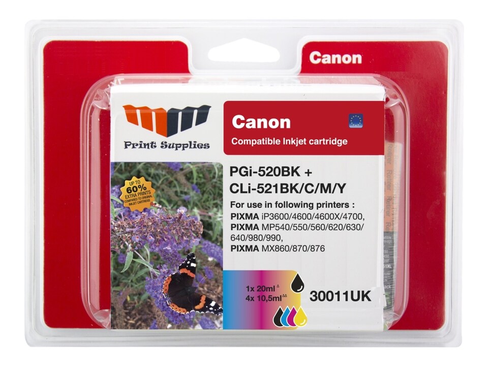 MM Canon Value Pack (PGI-520BK & CLI-521BK/C/M/Y)