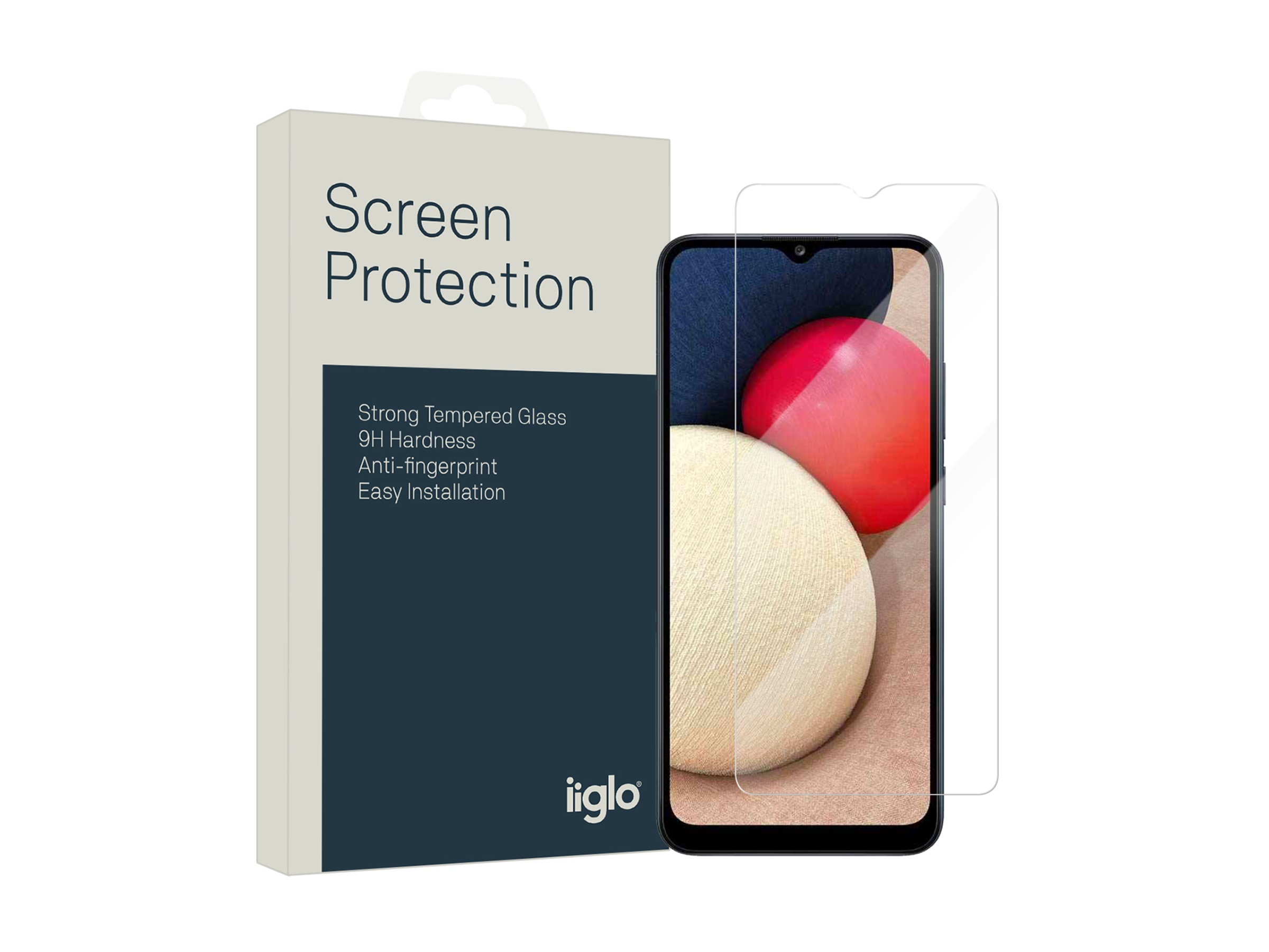 iiglo Samsung Galaxy A02s Skärmskydd