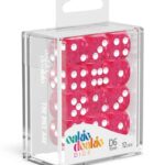 Oakie Doakie Dice D6 Dice 16 mm Speckled - Pink (12)