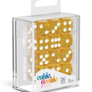 Oakie Doakie Dice D6 Dice 16 mm Speckled - Orange (12)