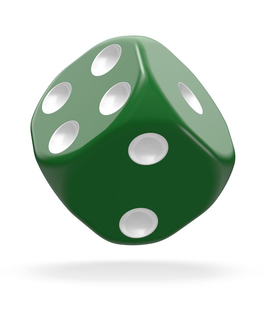 Oakie Doakie Dice D6 Dice 16 mm Solid - Green (12) - Bild 3