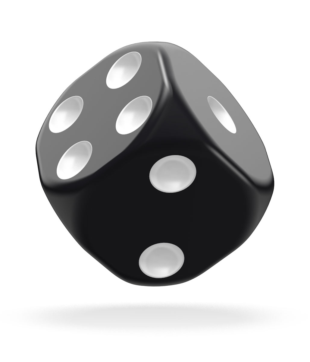 Oakie Doakie Dice D6 Dice 16 mm Solid - Black (12) - Bild 3