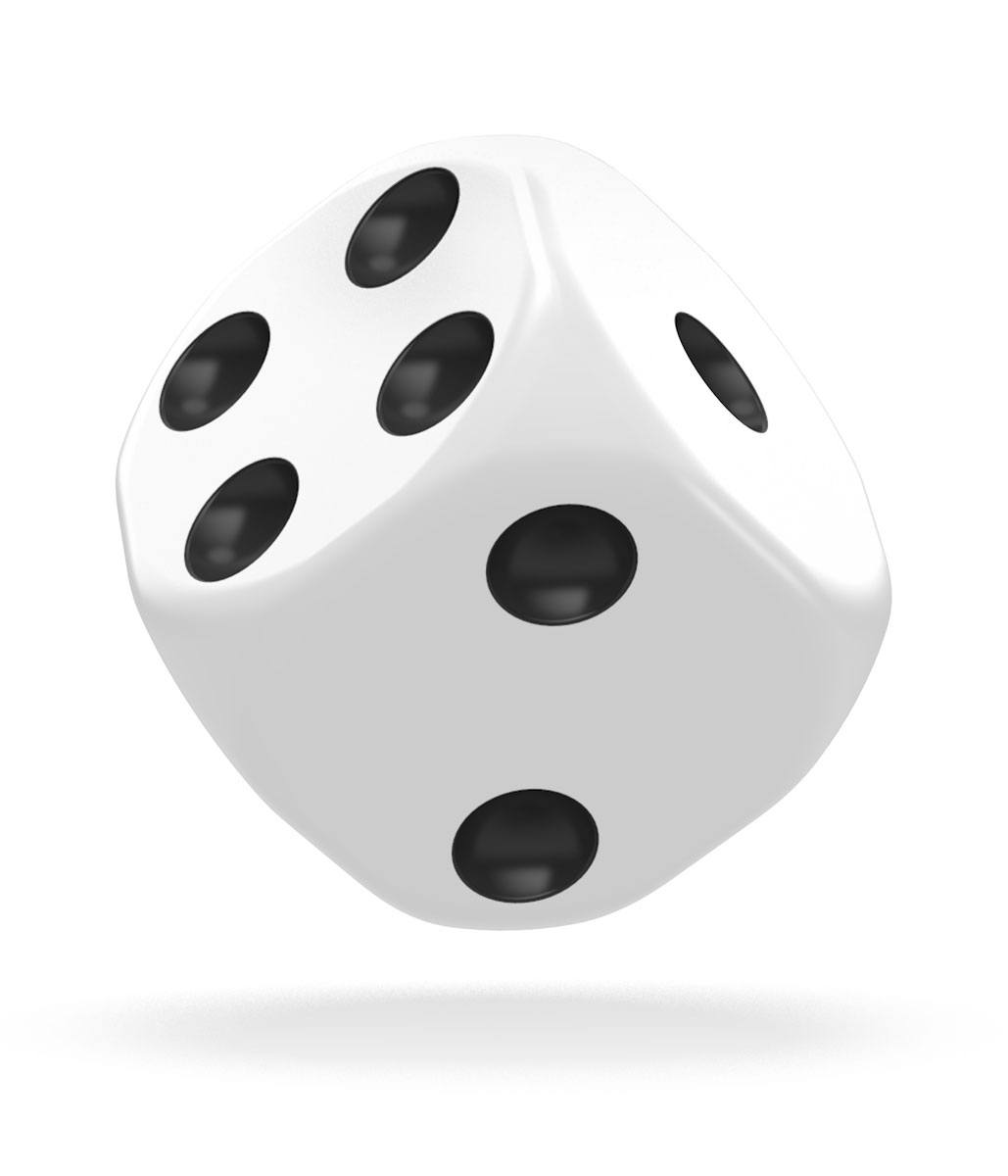 Oakie Doakie Dice D6 Dice 16 mm Solid - White (12) - Bild 3