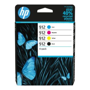 HP 912 Combo Pack Svart Gul Cyan Magenta