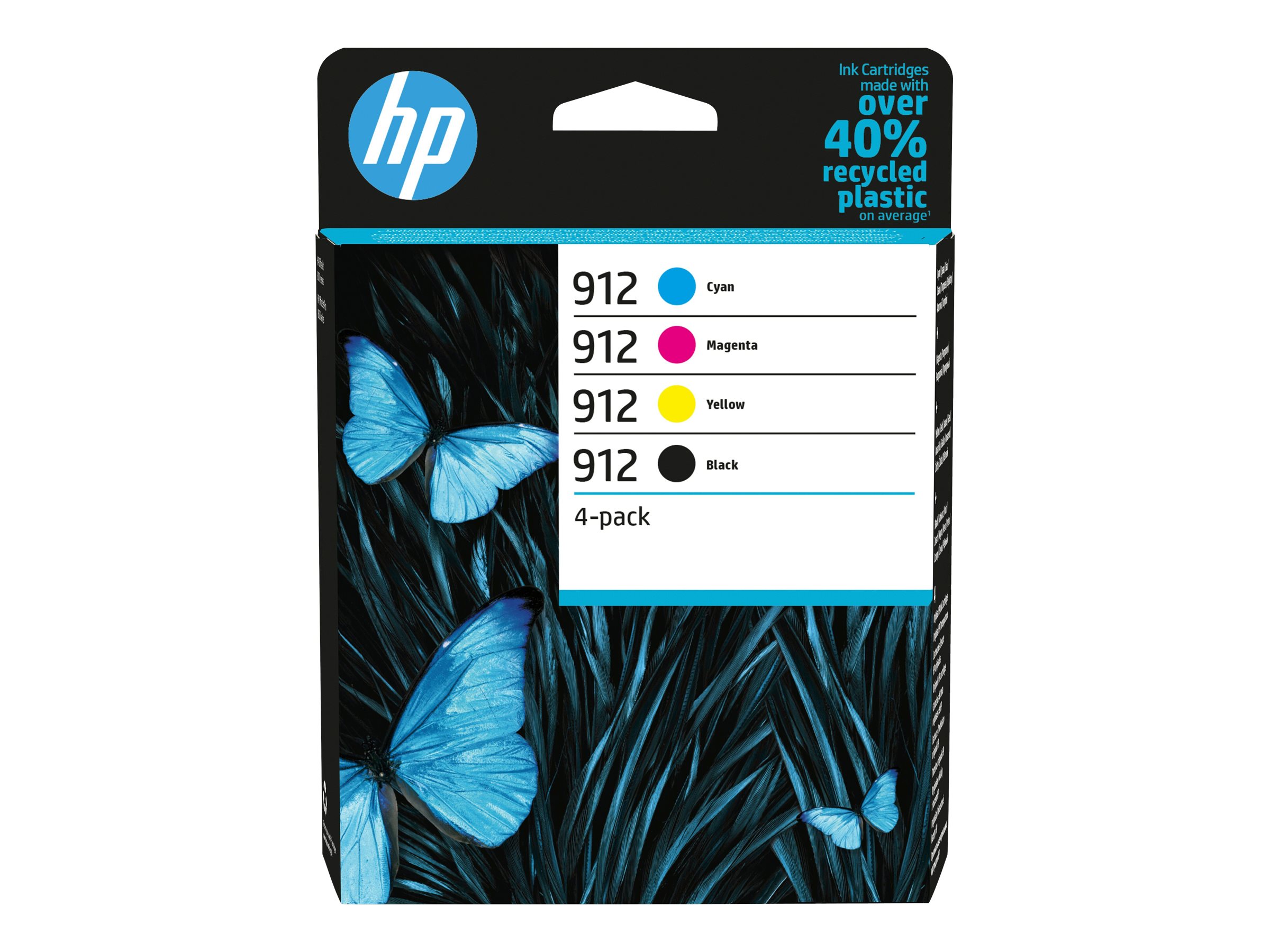 HP 912 Combo Pack Svart Gul Cyan Magenta