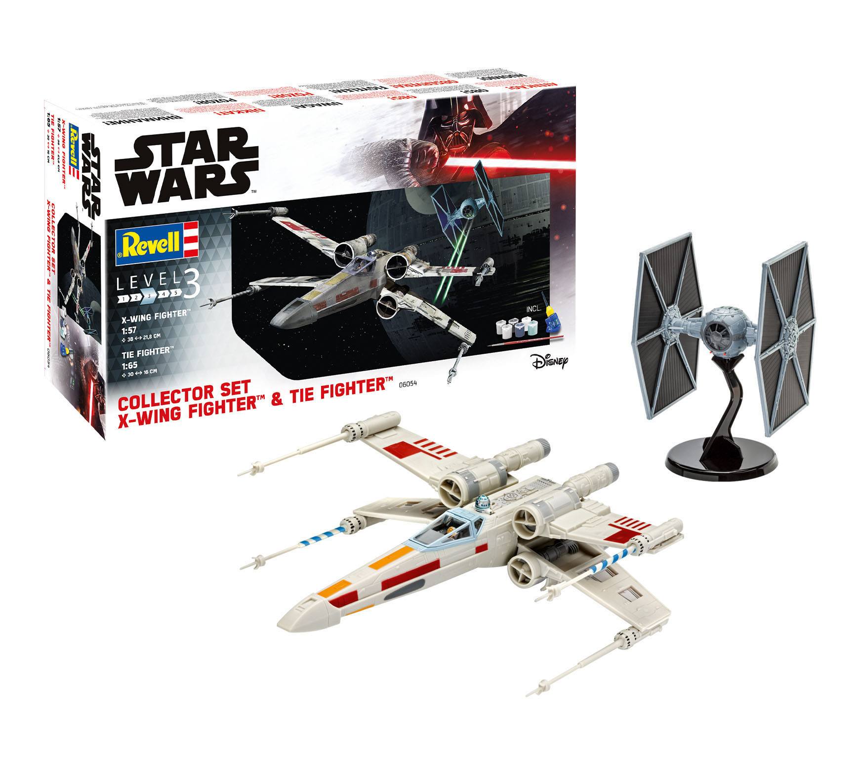 Star Wars Model Kit Gift Set 1/57 X-Wing Fighter & 1/65 TIE Fighter - Bild 2