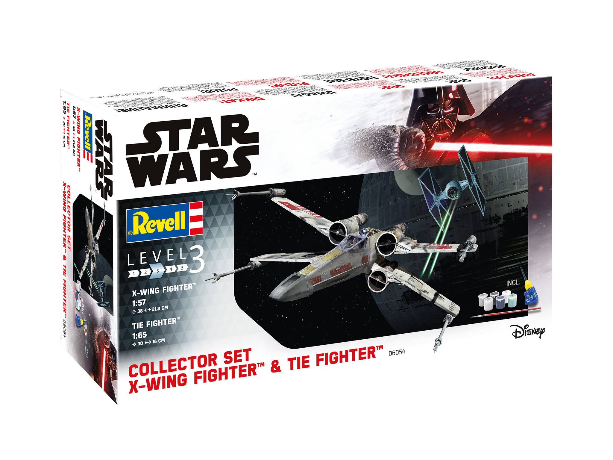 Star Wars Model Kit Gift Set 1/57 X-Wing Fighter & 1/65 TIE Fighter - Bild 3
