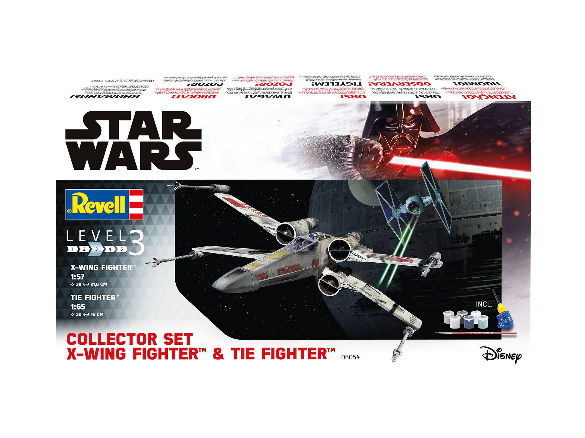 Star Wars Model Kit Gift Set 1/57 X-Wing Fighter & 1/65 TIE Fighter - Bild 4