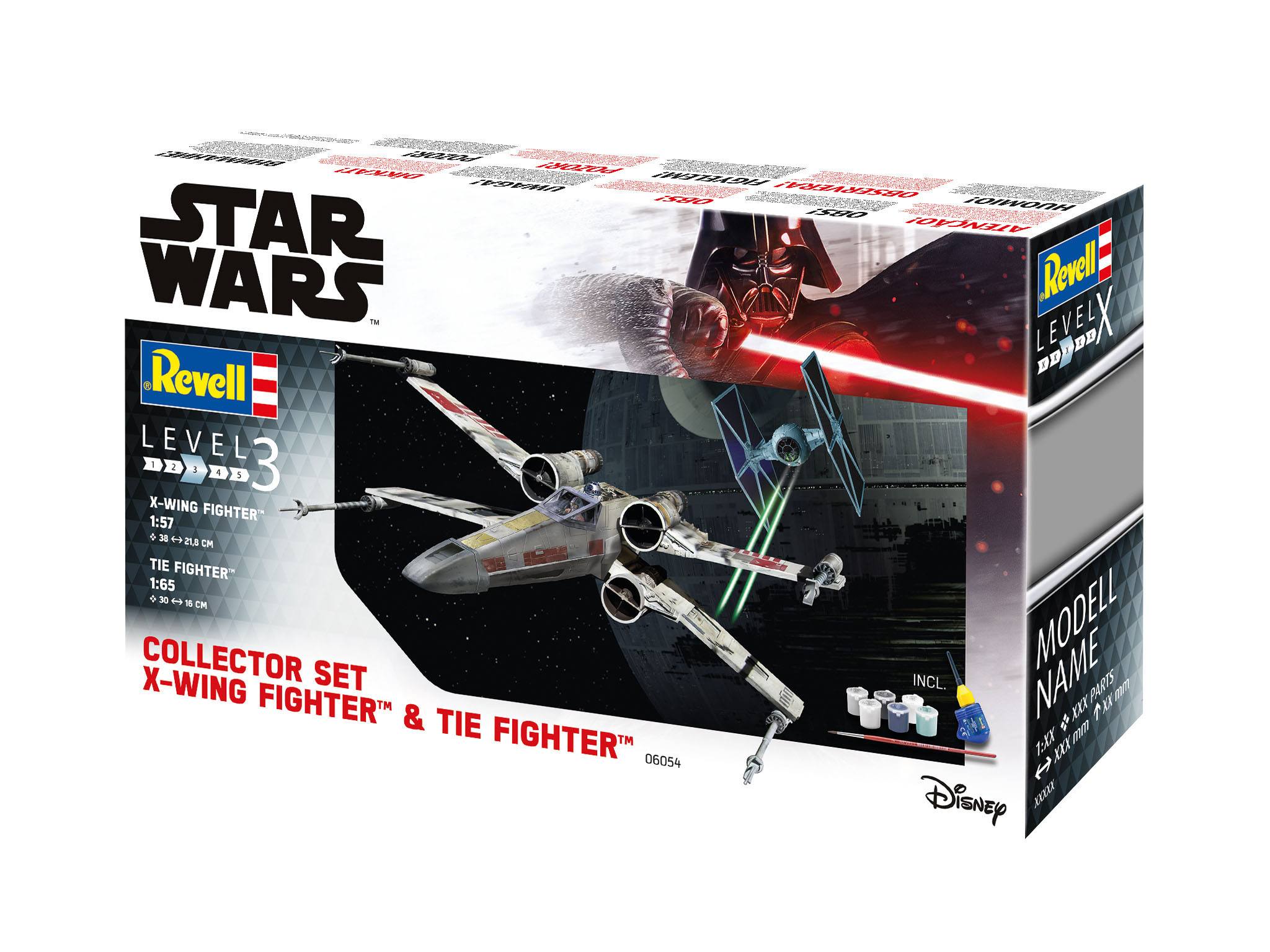 Star Wars Model Kit Gift Set 1/57 X-Wing Fighter & 1/65 TIE Fighter - Bild 5