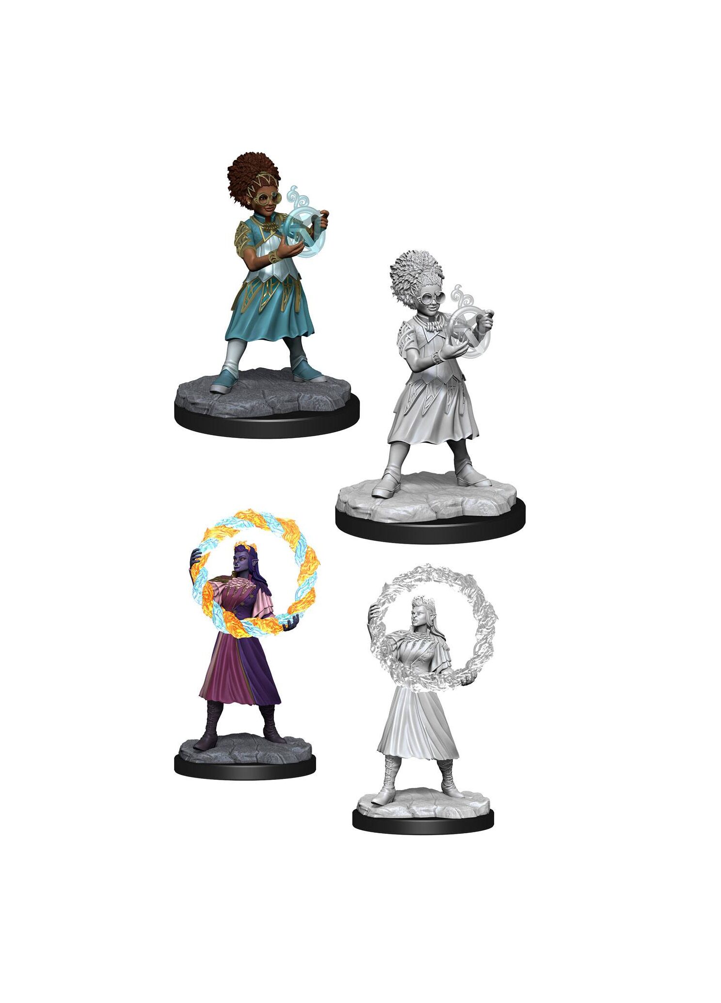 Magic The Gathering - Unpainted Magic Miniatures - Rootha & Zimone - Wave 15 Pack #4 Case