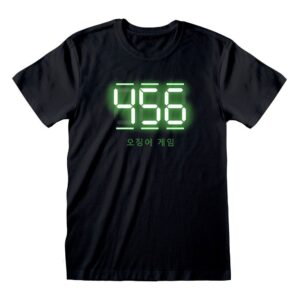 Squid Game T-Shirt 456 Digital Text - (Large)