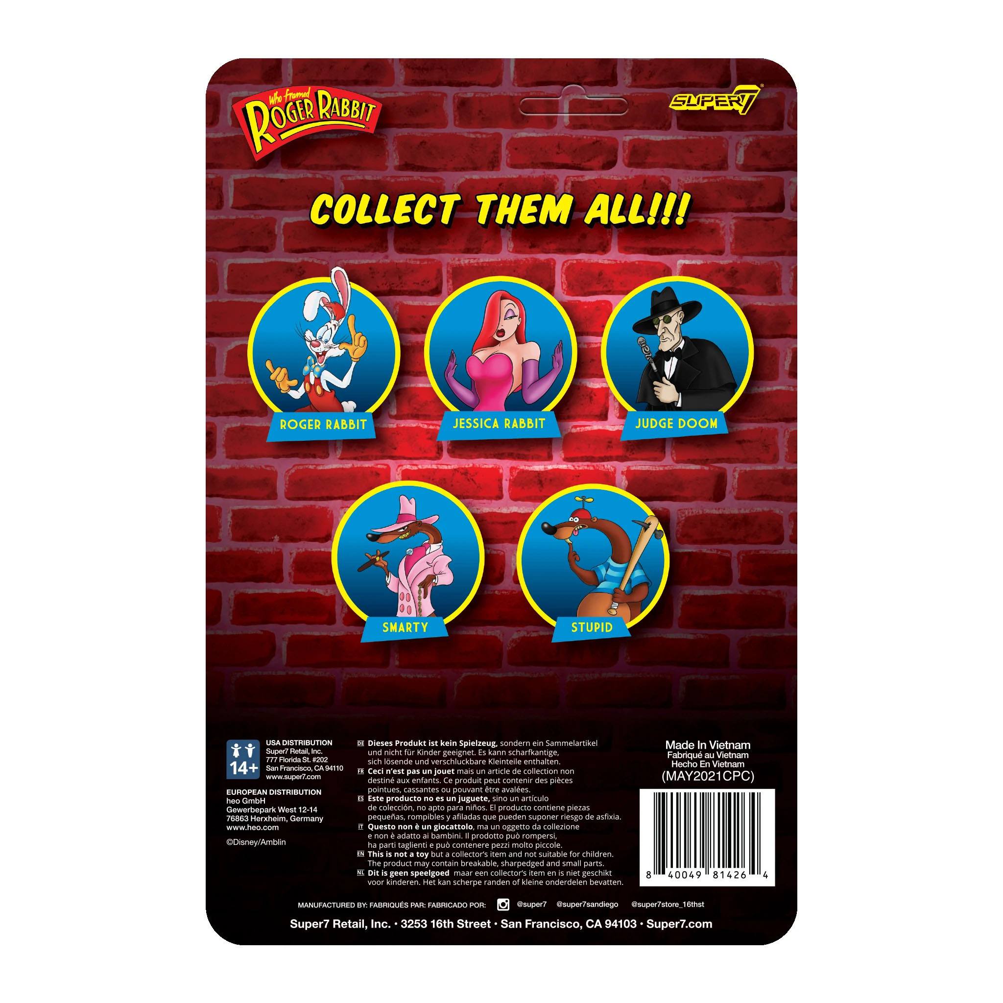 Who Framed Roger Rabbit ReAction Action Figure Jessica Rabbit 10 cm - Bild 3