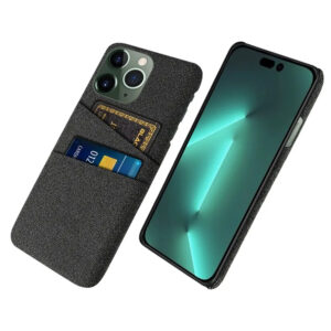 IPhone 14 Pro skal med kortfack - Svart