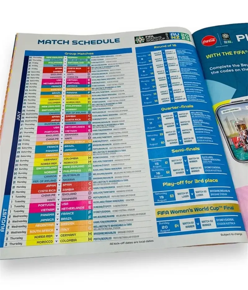 FIFA Women's World Cup 2023 Sticker Collection Album