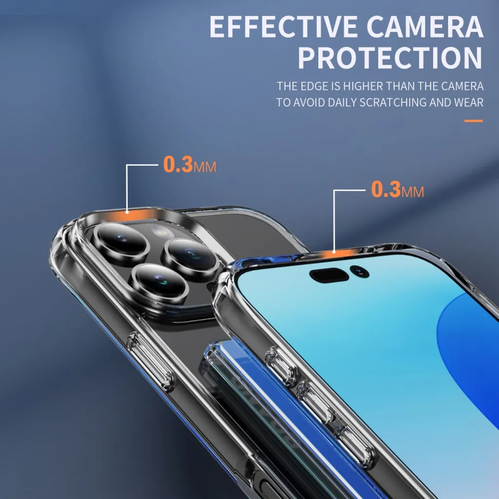 iPhone 16 Pro Max TPU-case with card holder - Transparent - Bild 5