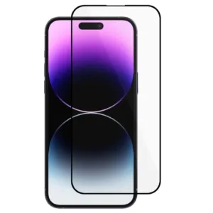 iPhone 16 Pro Screen Protector with black frame