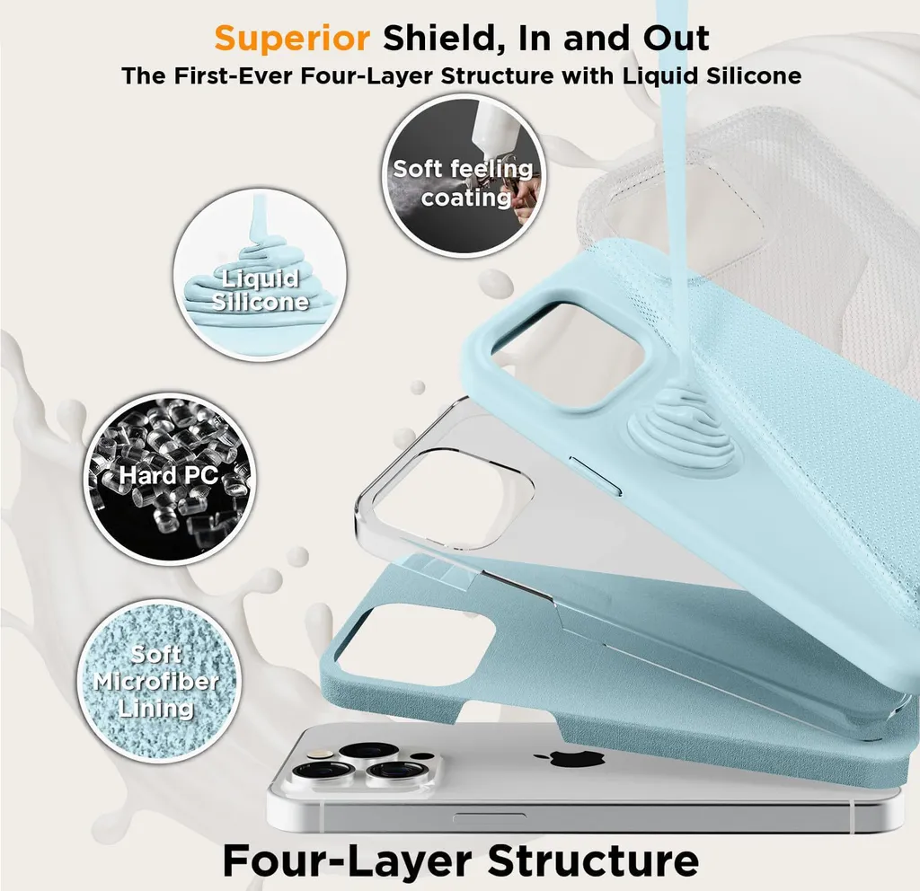 SiGN Liquid Silicone Case for iPhone 16 Pro - Light Blue - Bild 3