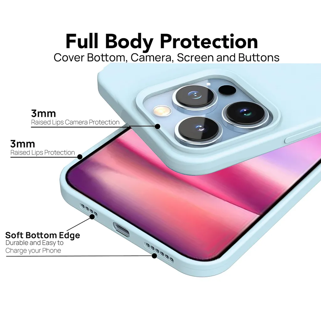 SiGN Liquid Silicone Case for iPhone 16 Pro - Light Blue - Bild 2