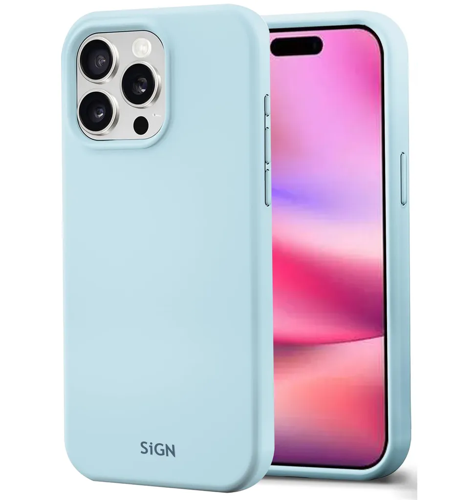 SiGN Liquid Silicone Case for iPhone 16 Pro - Light Blue