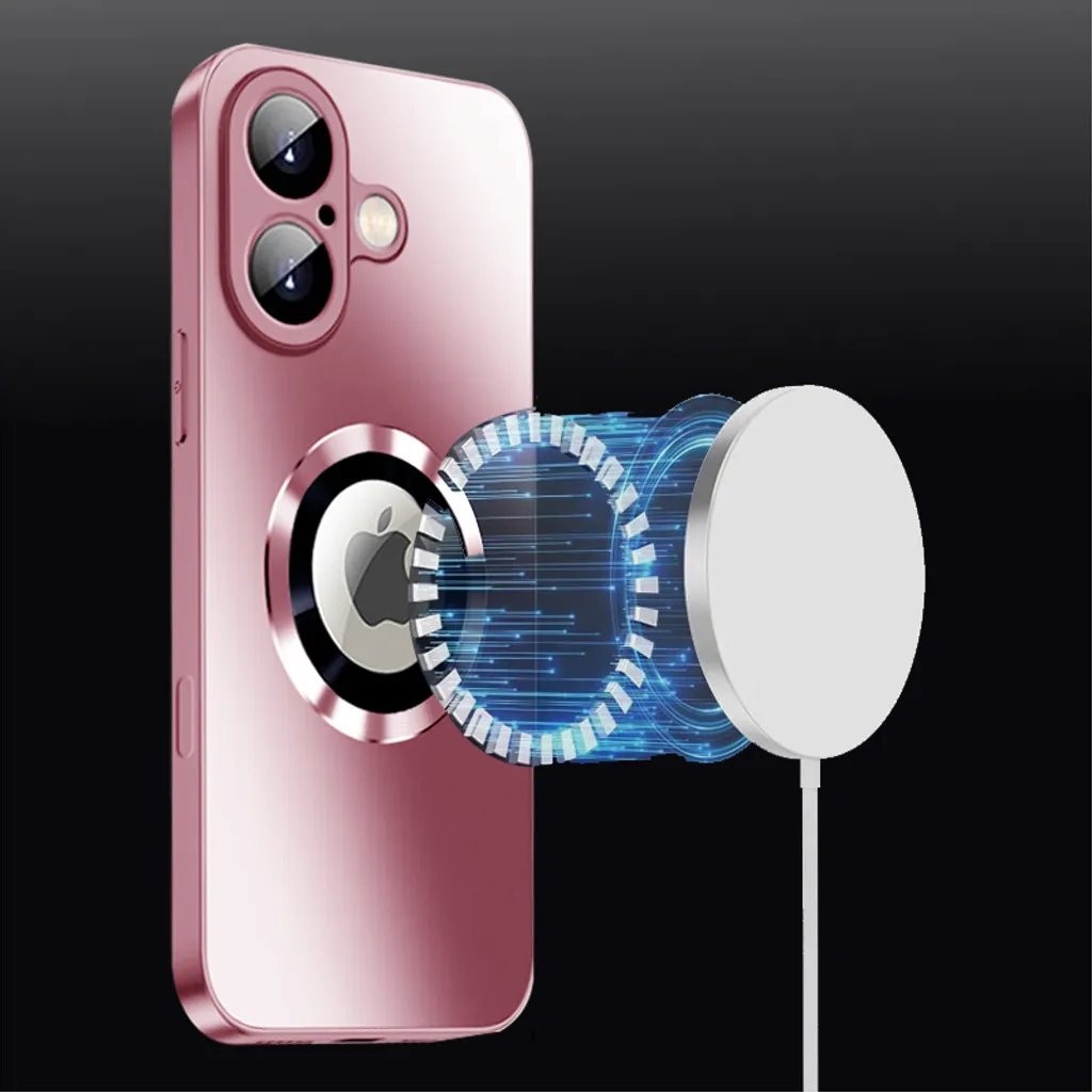 SiGN Magnetic Case iPhone 16 with lens protection and logo view - Pink - Bild 3