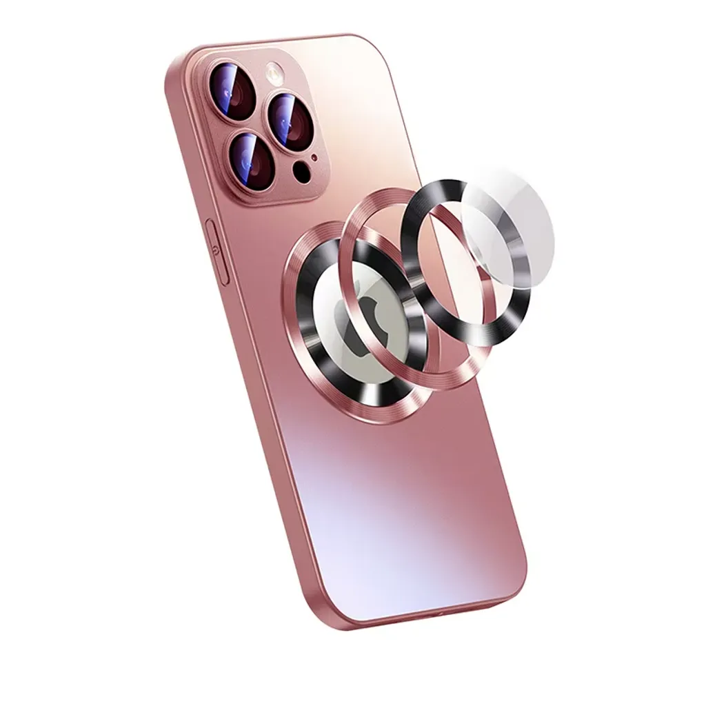 SiGN Magnetic Case iPhone 16 Pro with lens protection and logo view - Pink - Bild 3