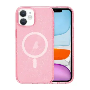 iPhone 11 Mobilskal Glitter Magsafe - Rosa