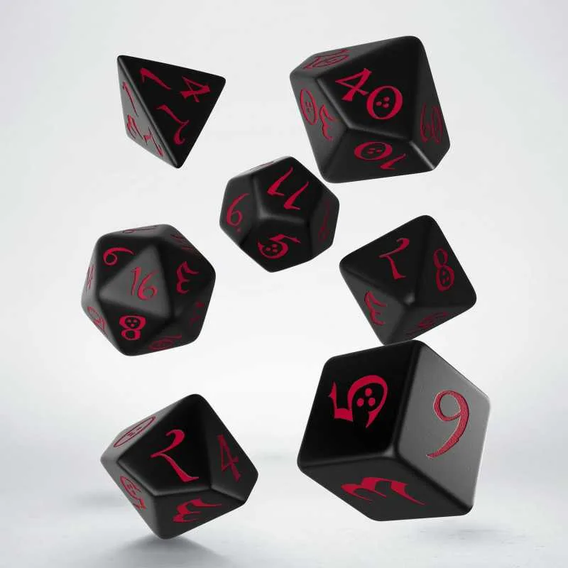 Q-Workshop - Classic RPG Black & red Dice Set (7) - Bild 2