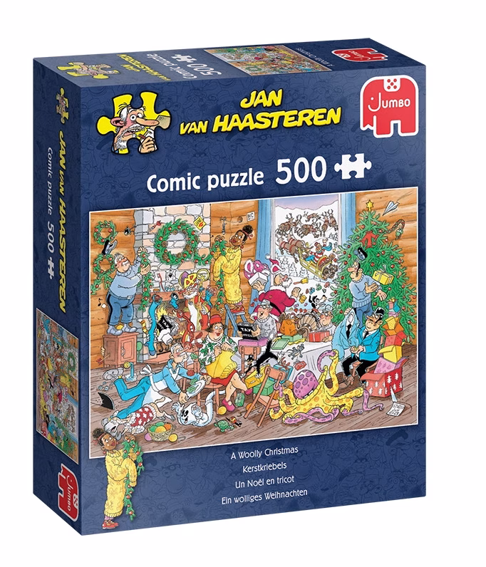 Jan Van Haasteren - A Woolly Christmas - Comic Puzzle - 500 bitar