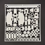 3D-Print - Kit Card - Star Wars - AT-AT + Speeder - White