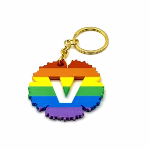3D-Print - Vänsterpartiet Pride - Nyckelring